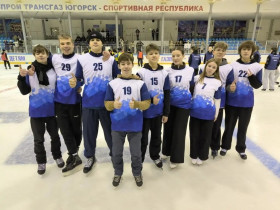 Веселые старты на льду.